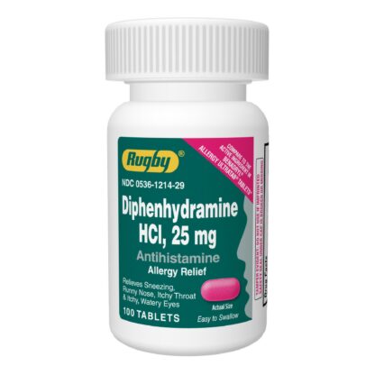 Diphenhydramine 25 mg Capsules