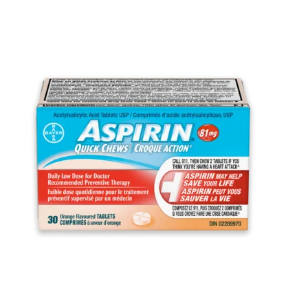 Aspirin 81 mg Chewable Tablets